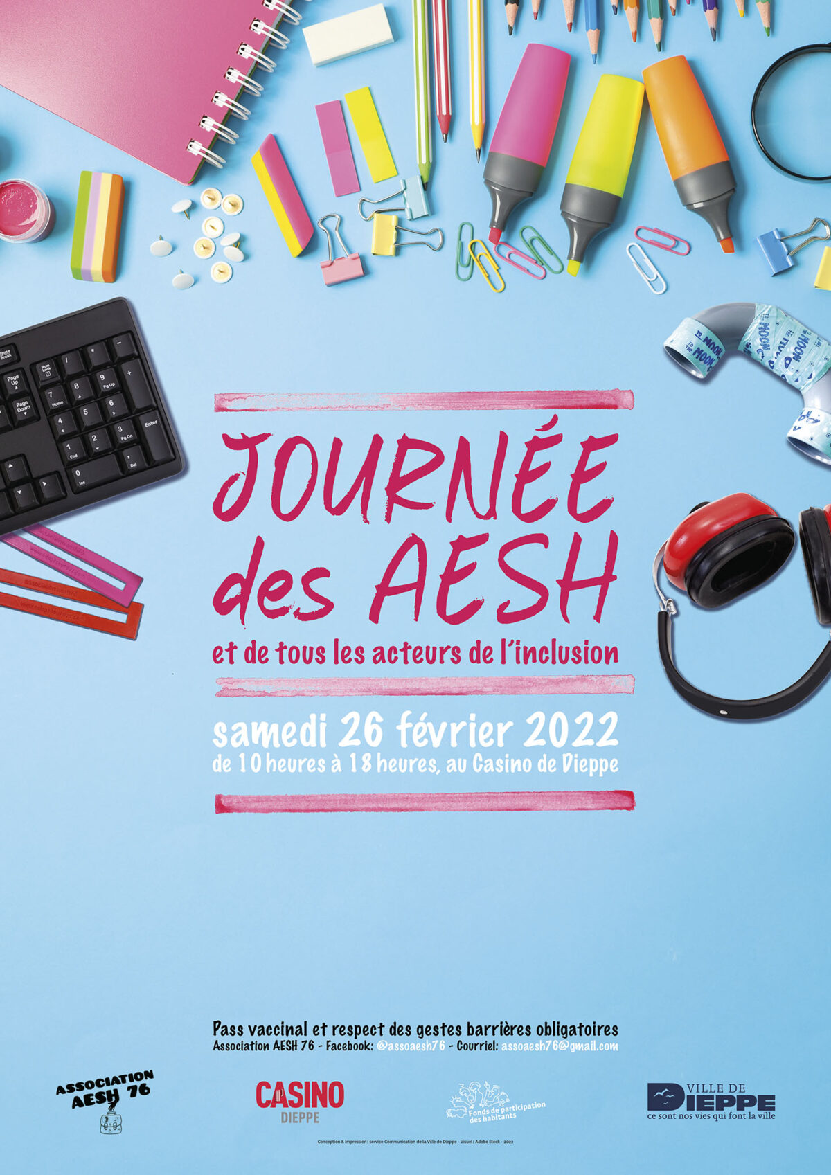 Affiche Journée des AESH Casino Dieppe